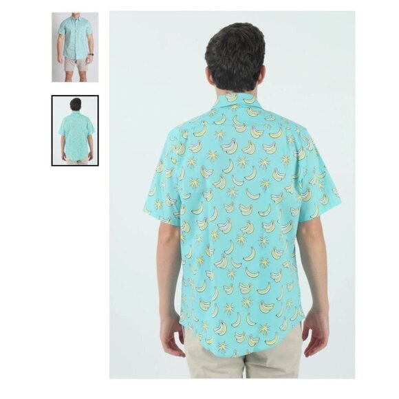 Quite Storm Surf Shop Banana Split Button Down Mens shirt size XL - Picture 2 of 14